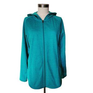 Cloudveil Women's Turquoise Blue Hooded Full Zip Polyester Jacket 362361 XL
